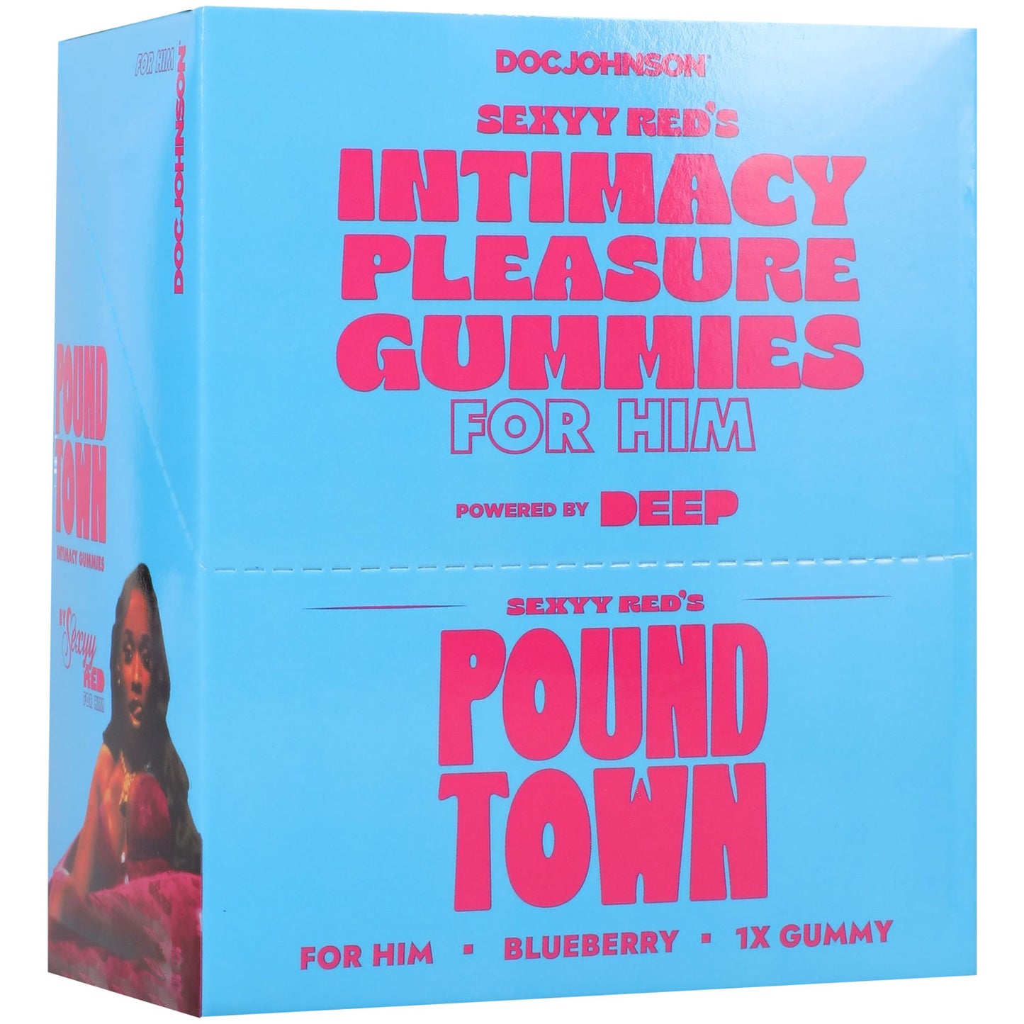 Sexyy Red - His Sexual Stimulation Gummies - 12 Pack Display - Blueberry