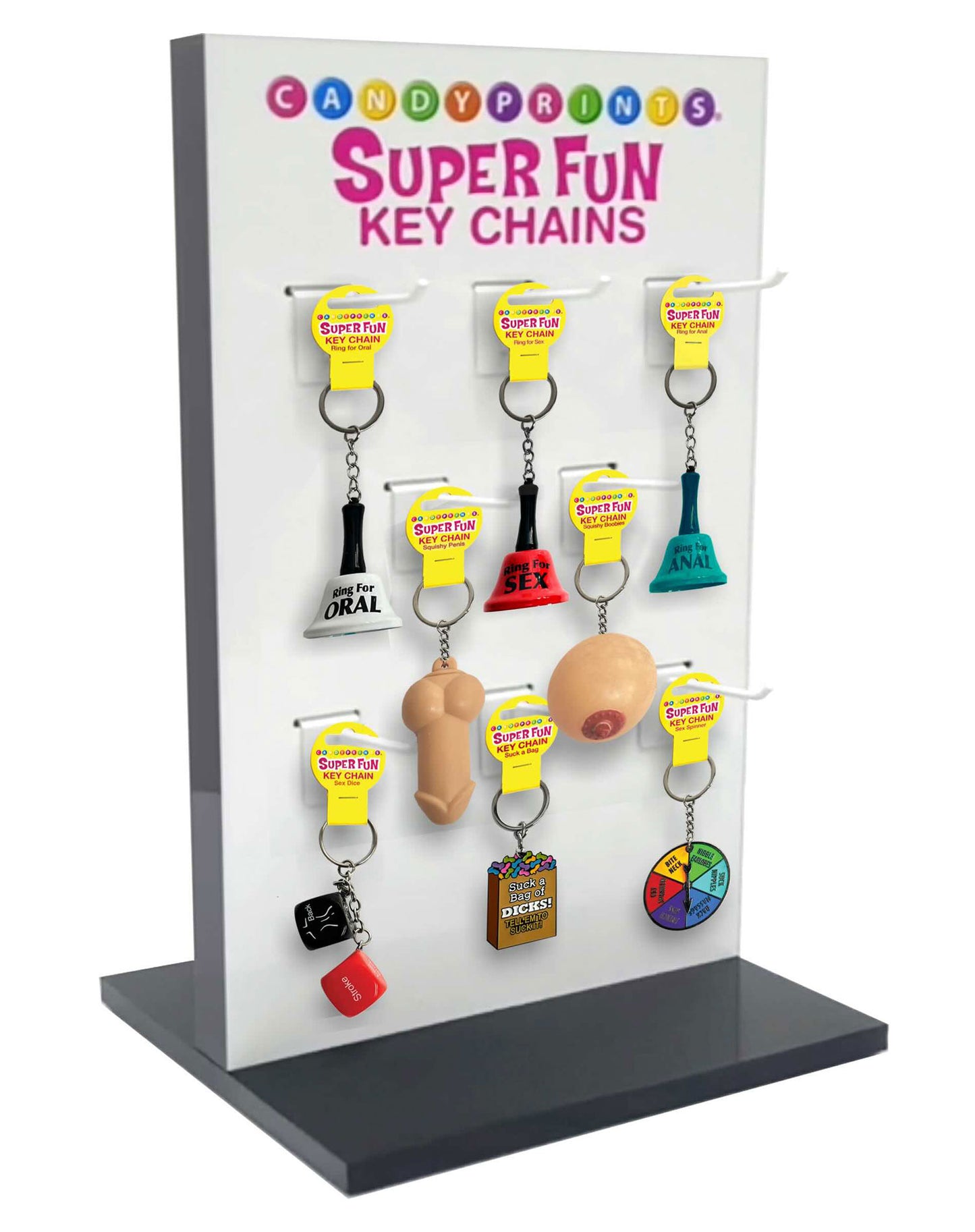 Retail Display Spinner -Super Fun Penis Keychains and Romance Games LG-D001