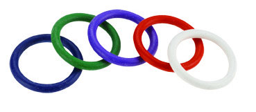 Rubber C-Ring Set - 1.25 Inches - Rainbow