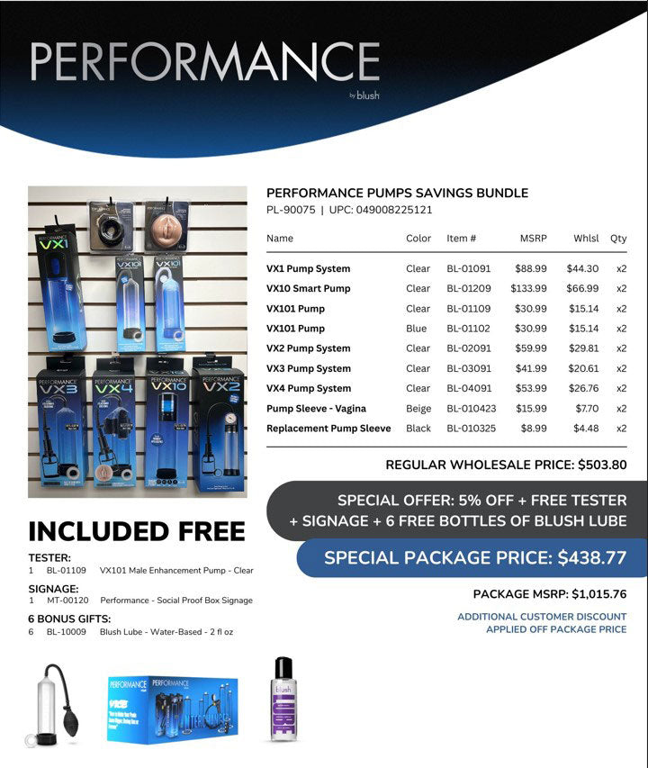 Performance Pumps Savings Bundle