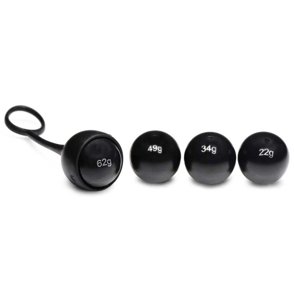 Cock Dangler Silicone Penis Strap With Weights - Black