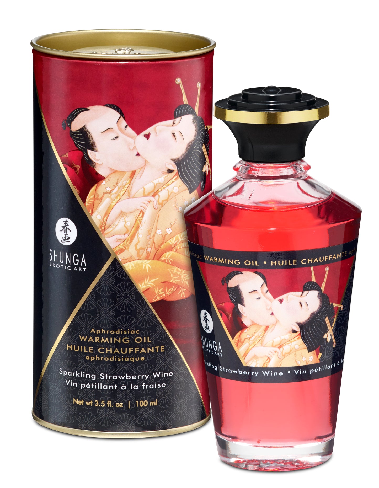Aphrodisiac Warming Oil - Sparkling Strawberry Wine SHU2208