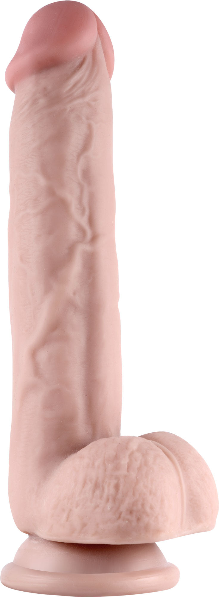 Real Skin 9" Dual Layer Dildo - Beige