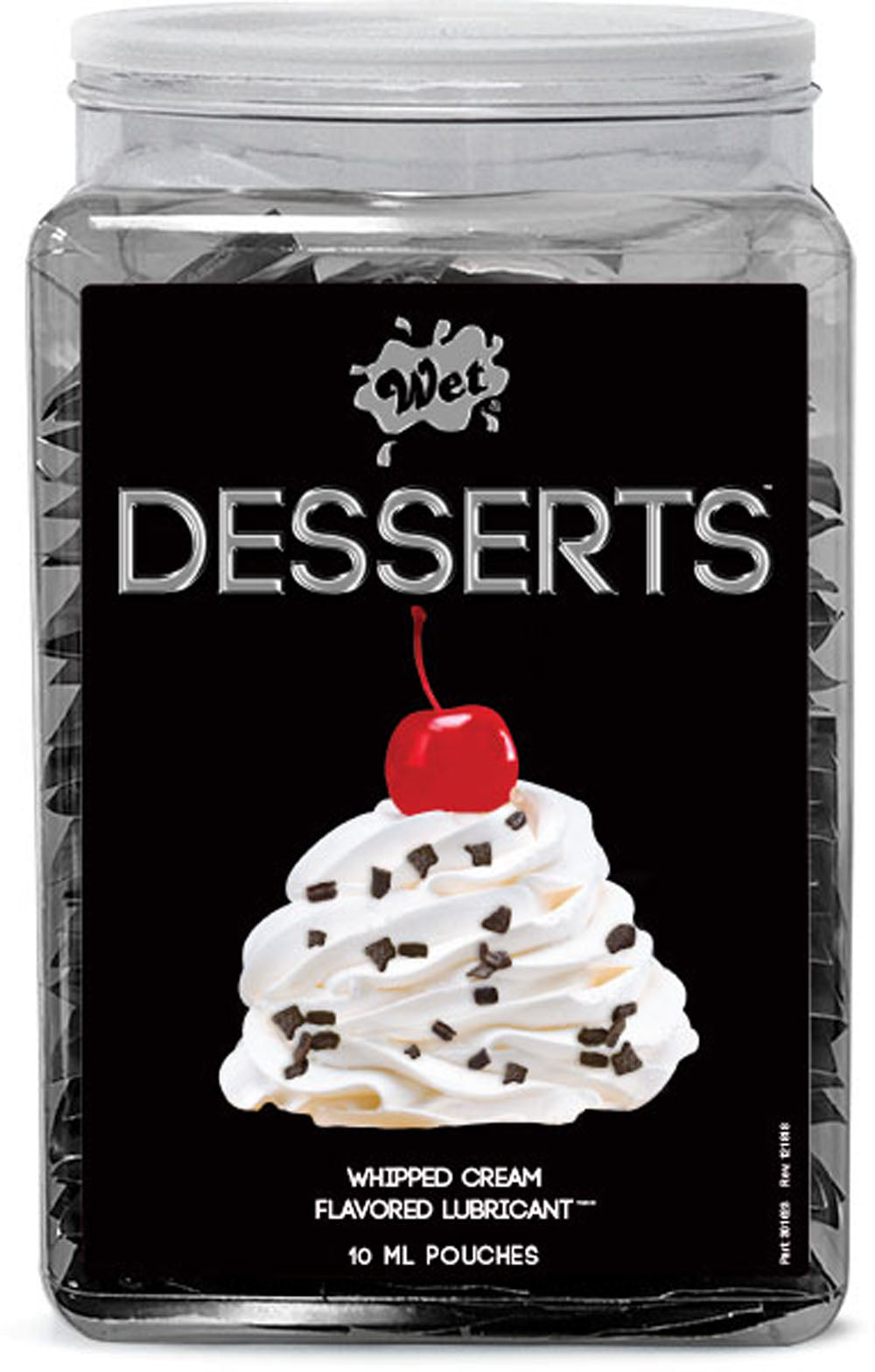 Wet Desserts Whipped Cream .33 Fl Oz Pouch Counter Bowl 144pc