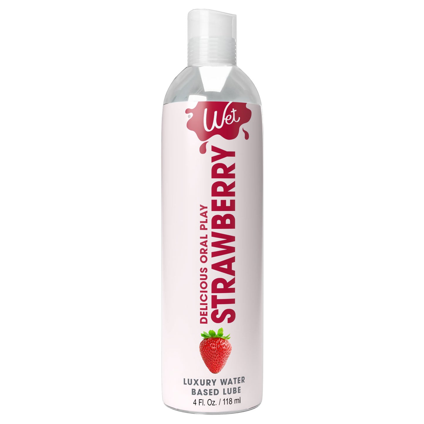 Wet Delicious Oral Play - Strawberry - Waterbased Flavored Lubricant 4 Oz WT21525