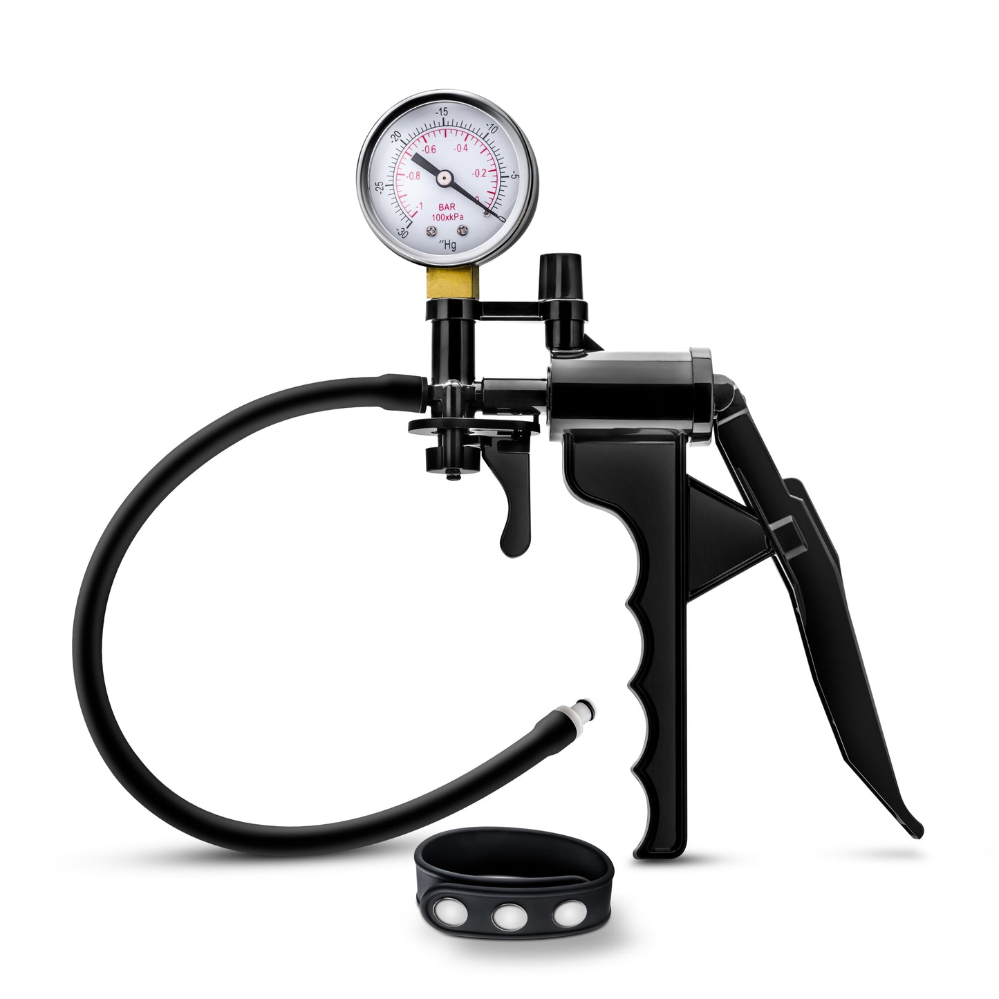 Performance - Gauge Pump Pistol With Silicone Tubing & Silicone Cock Strap - Black