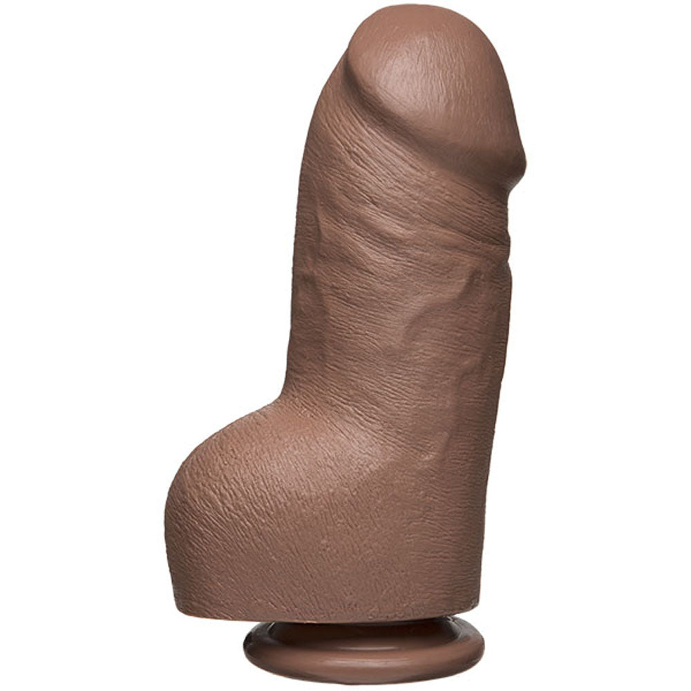 The D - Fat D - 8 Inch With Balls - Firmskyn - Caramel