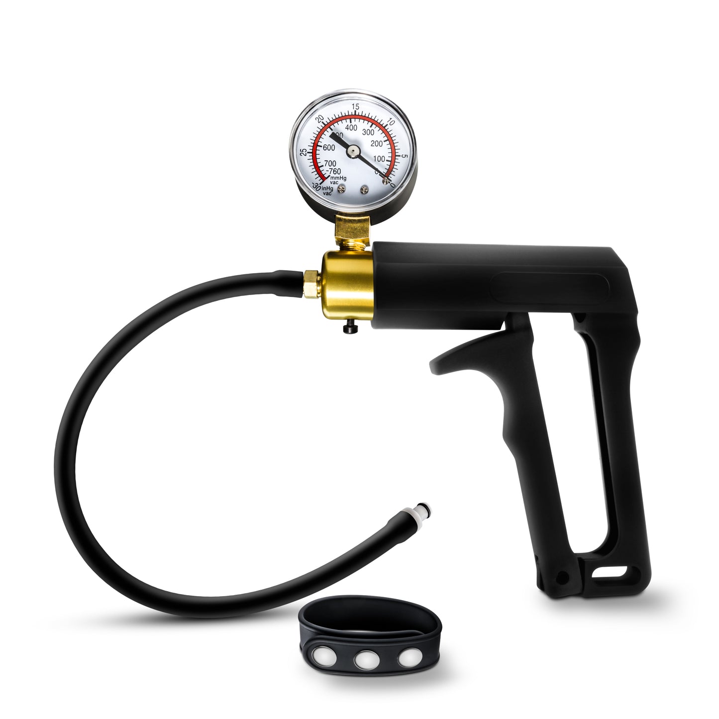 Performance - Gauge Pump Trigger With Silicone Tubing and Silicone Cock Strap - Black