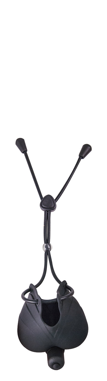 My Cock Ring Vibrating Scrotum Pouch & Cinch - Black