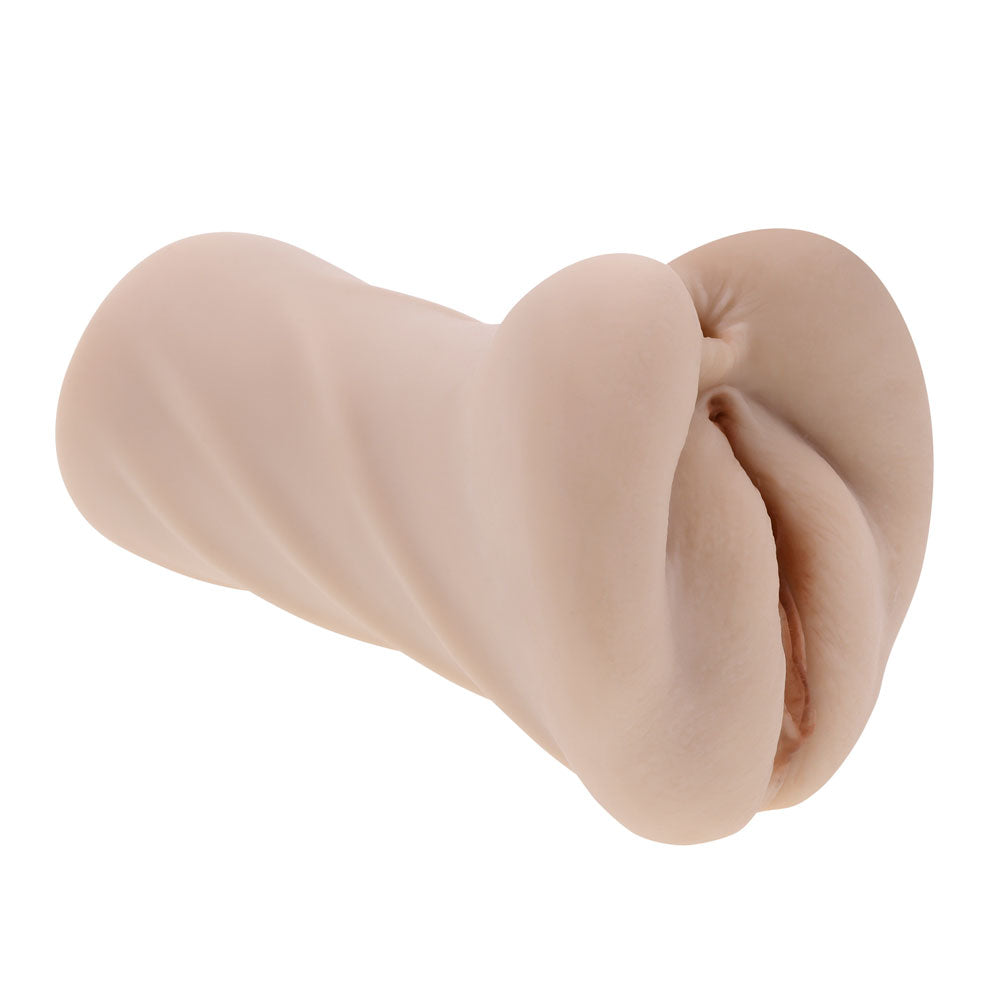 Riley Reid Movie with Vagina and Anal Stroker - White