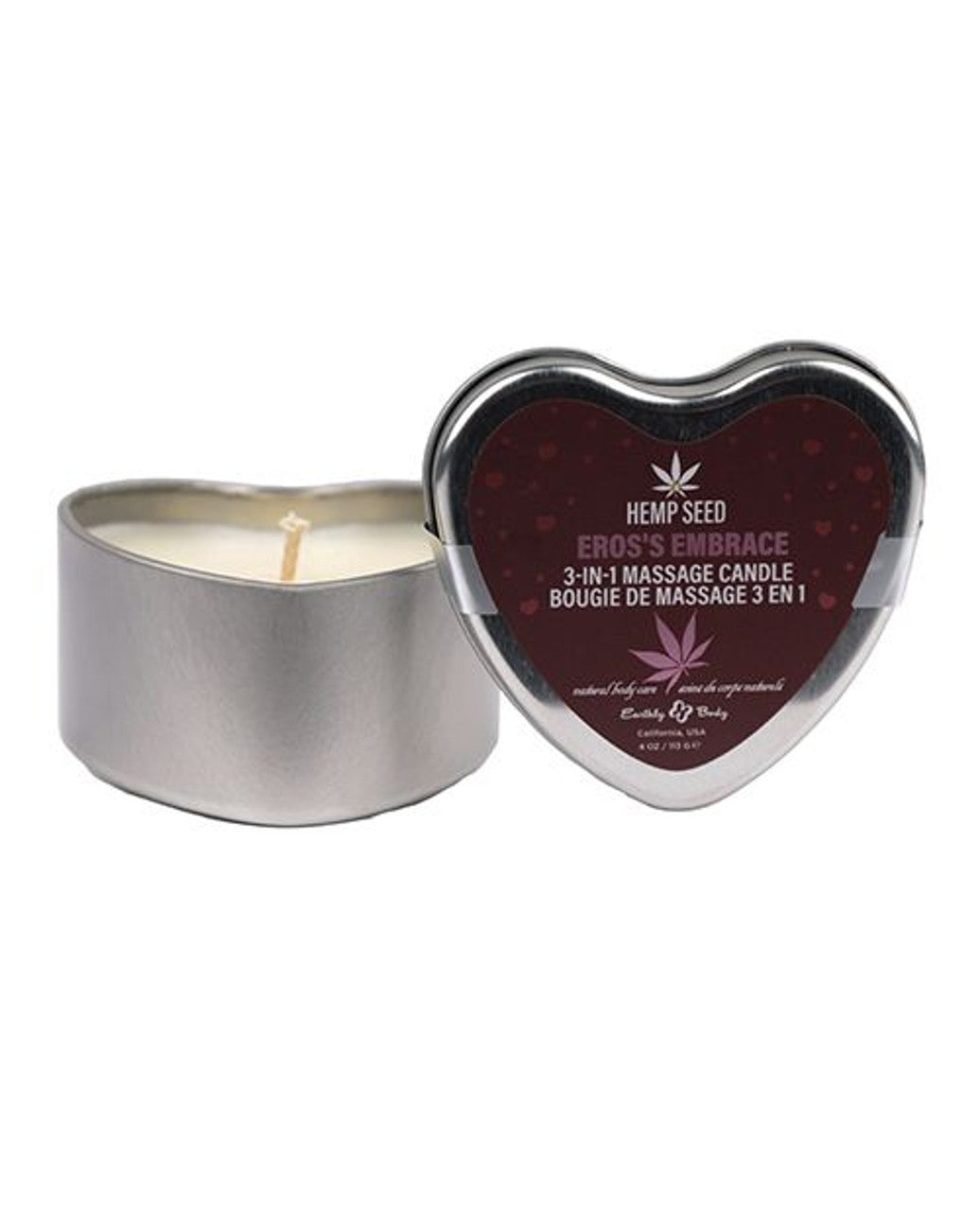 Hemp Seed 3-in-1 Valentines Day Candle - Ero's Embrace 4 Oz EB-HSCV024B