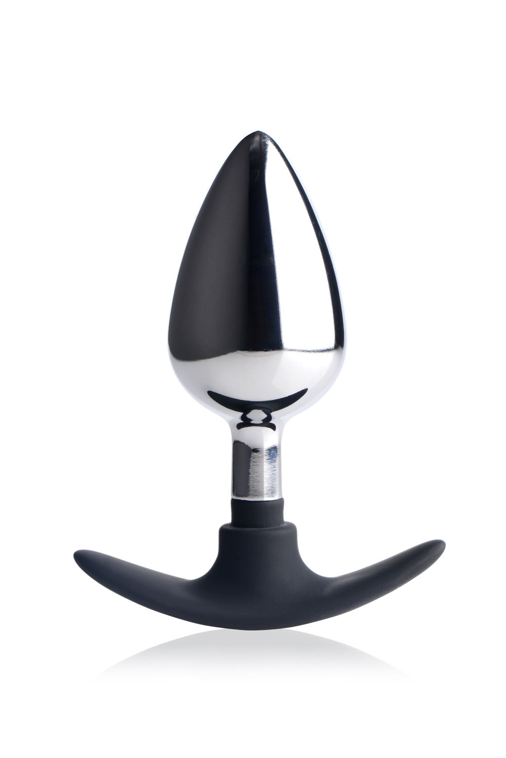 Dark Invader Metal and Silicone Anal Plug - Large