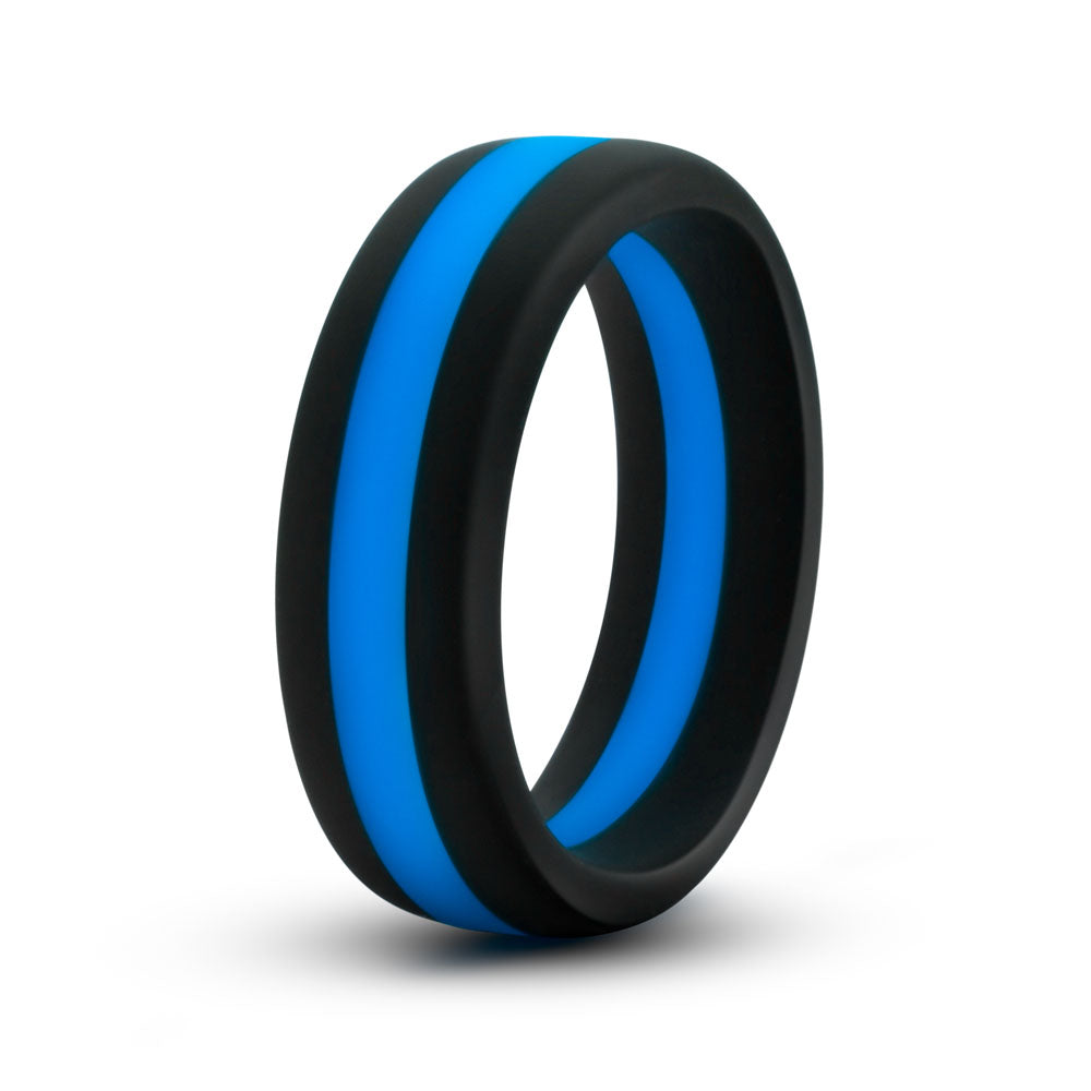 Performance - Silicone Go Pro Cock Ring - Black/blue/black
