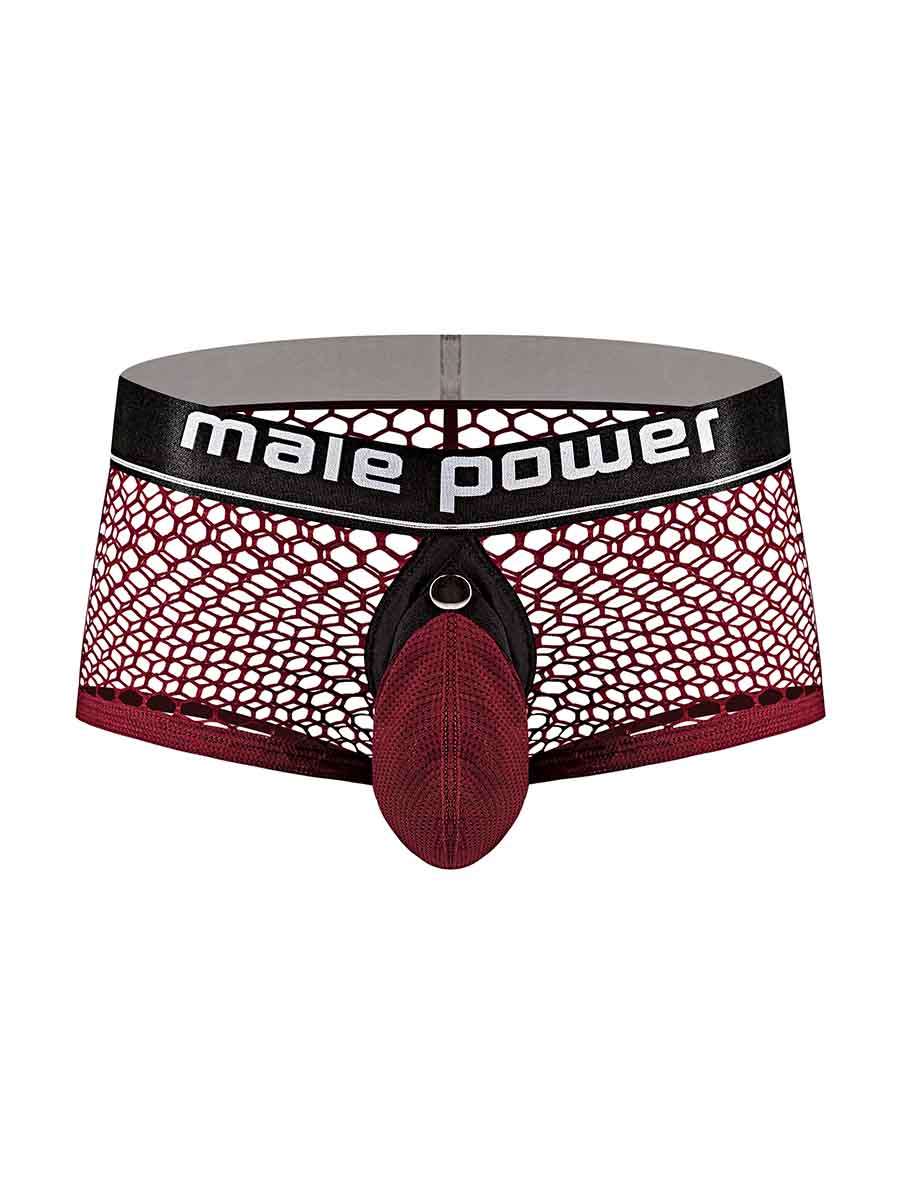 Cock Pit Net Mini Cock Ring Short - Extra Large - Burgundy