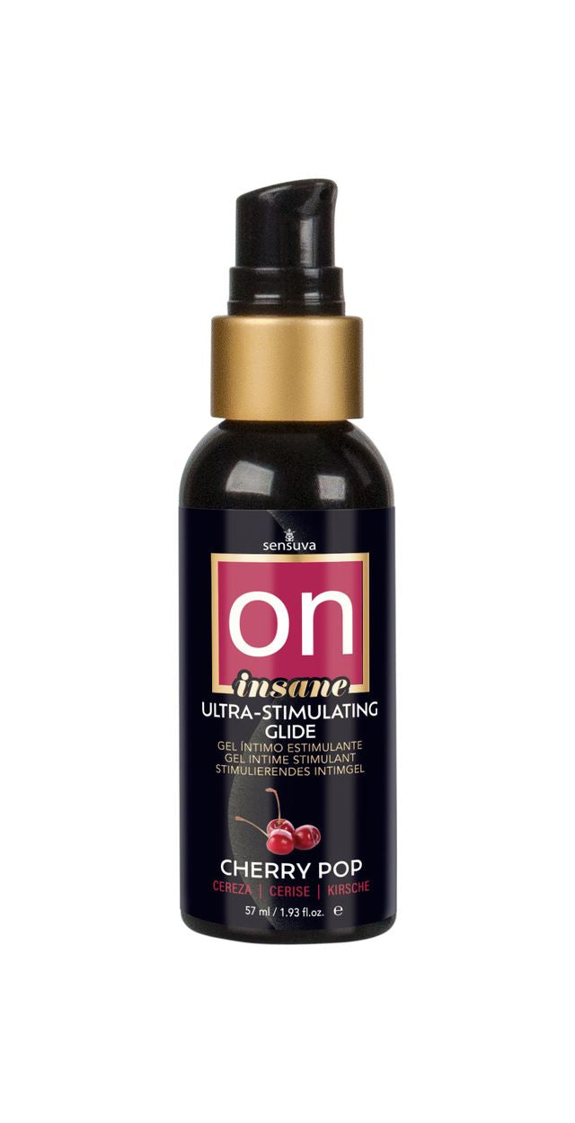 On Insane Ultra-Stimulating Glide Cherry Pop 2oz-57ml Bottle