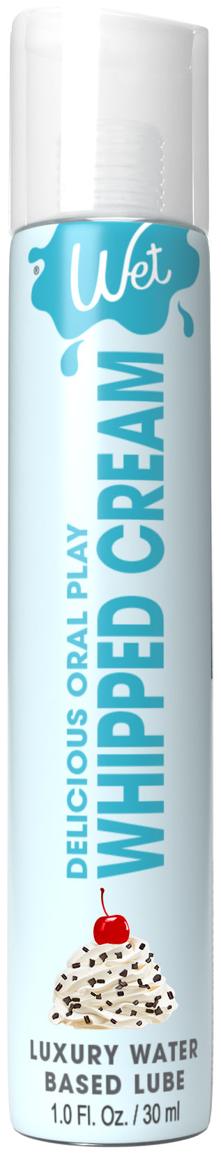 Wet Delicious Oral Play - Whipped Cream - Waterbased Flavored Lubricant 1 Oz WT21542