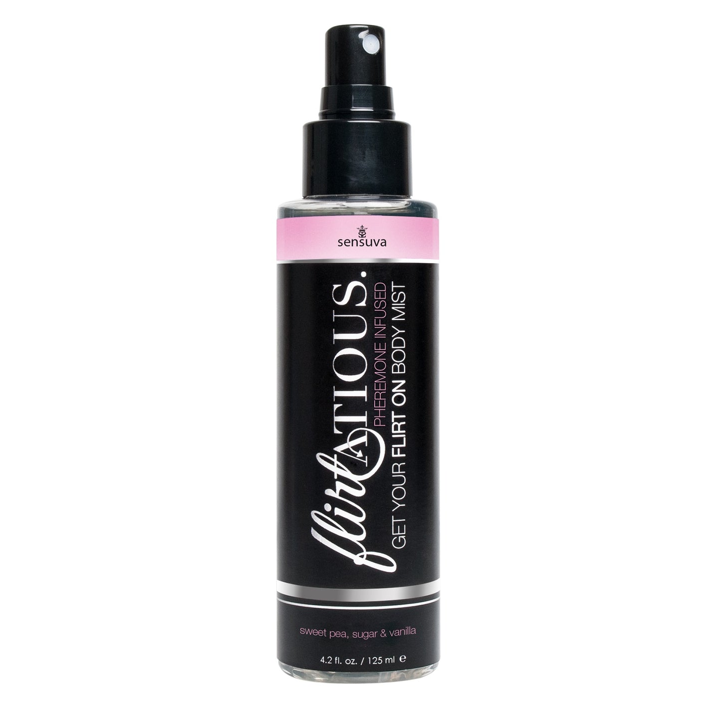 Flirtatious Pheromone Infused Body Mist - Vanilla, Sugar, & Sweet Pea - 4.2 fl.oz / 125 ml