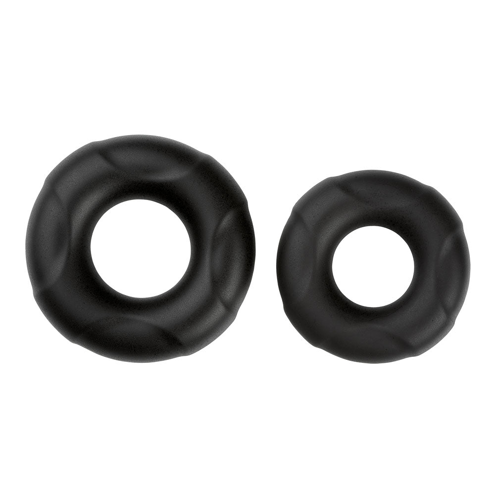 Cloud 9 Pro Rings Liquid Silicone Donuts 2 Pack - Black