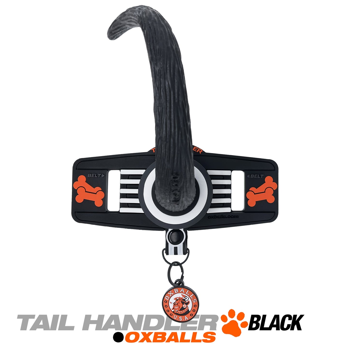 Tail Handler - Belt Strap Show Tail - Black