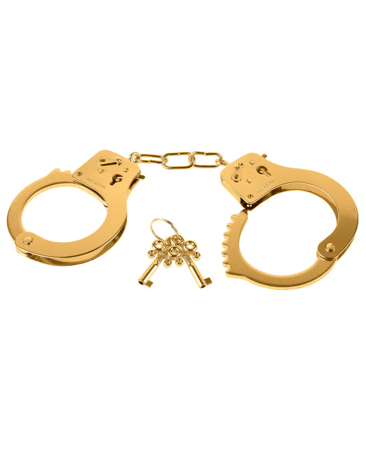 Fetish Fantasy Gold Metal Cuffs - Gold