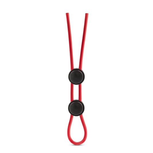 Stay Hard - Silicone Double Loop Cock Ring - Red