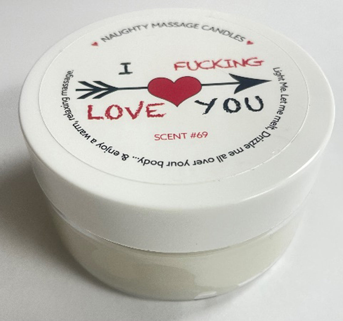 I F-Ing Love You Massage Candle - Madagascar Vanilla 1.7 Oz