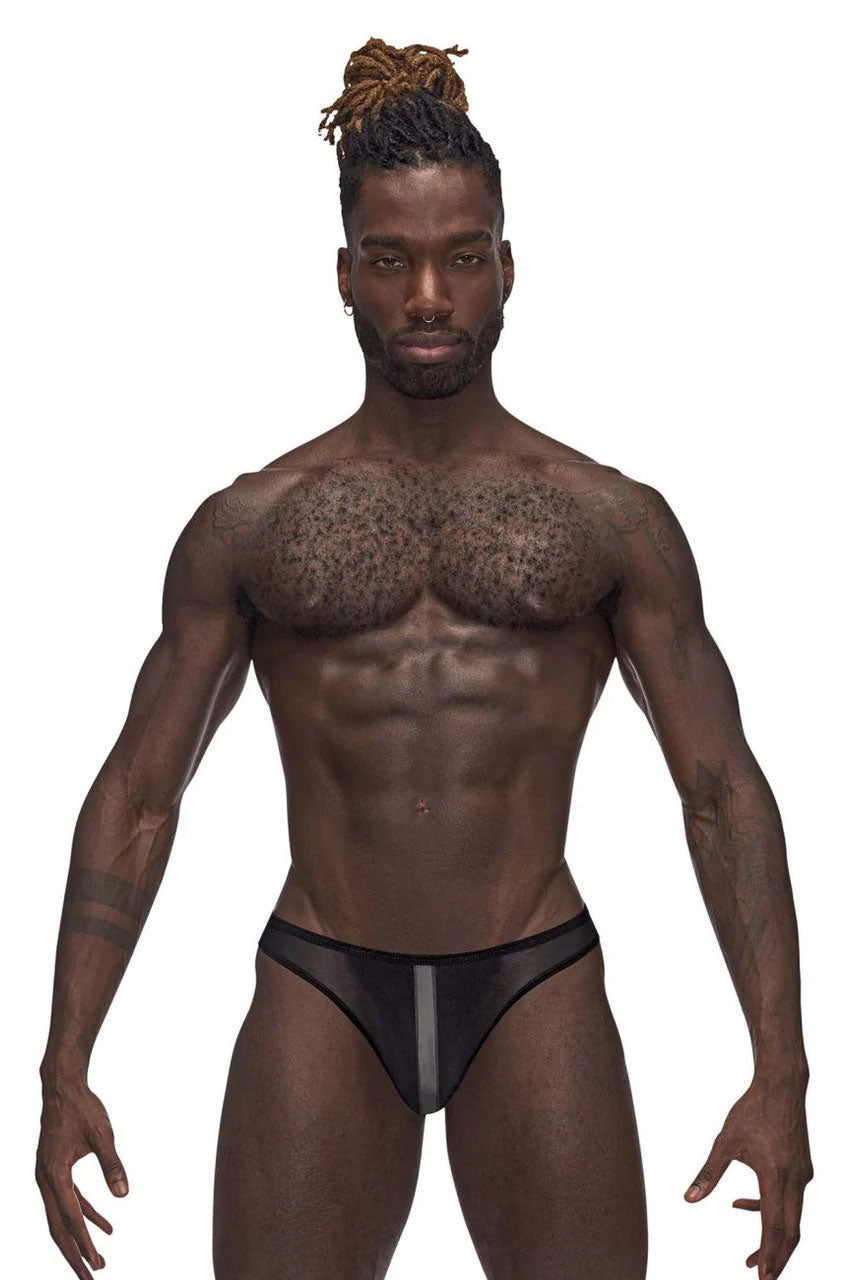 Landing Strip Bikini Brief - Small - Black