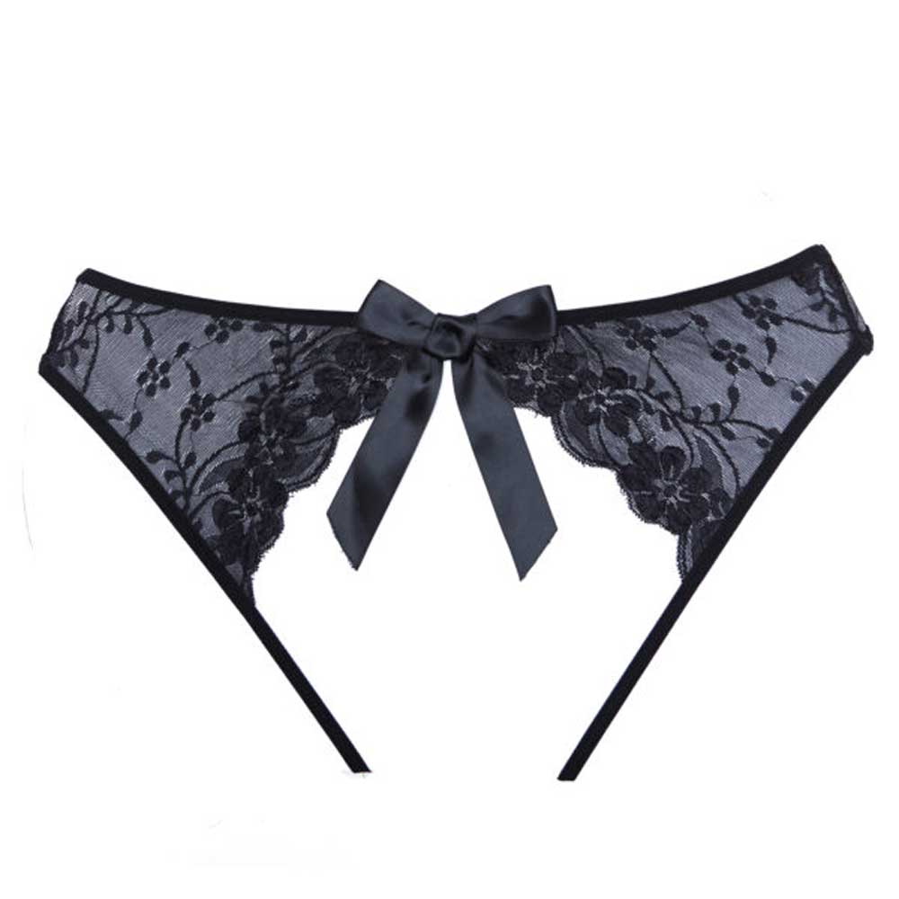 Adore Sheer Teaz Panty - One Size - Black