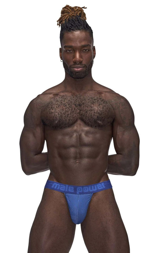 Sexagon Strappy Ring Jock - Large/x-Large - Royal