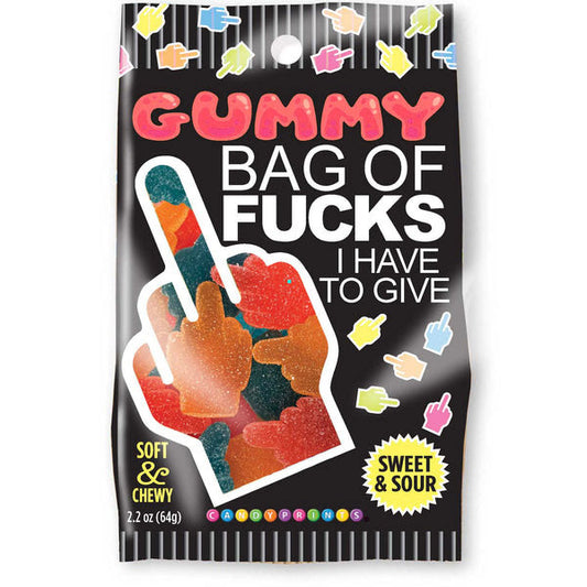 Bag of Fucks I Have to Give, Sour Gummy 2.2oz