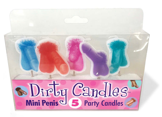 Dirty Penis Candles 5 Party Candles