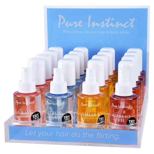 Pure Instinct Pheromone Hair and Body Mist Bundle With Testers 21pcs