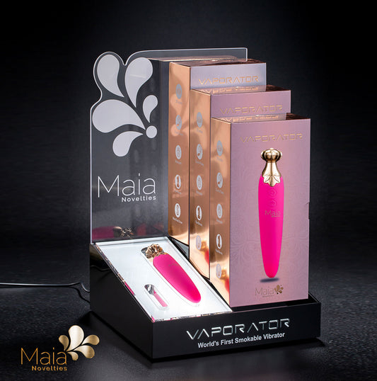 Vaporator Display Stand With 3 Vaporators Plus a Tester