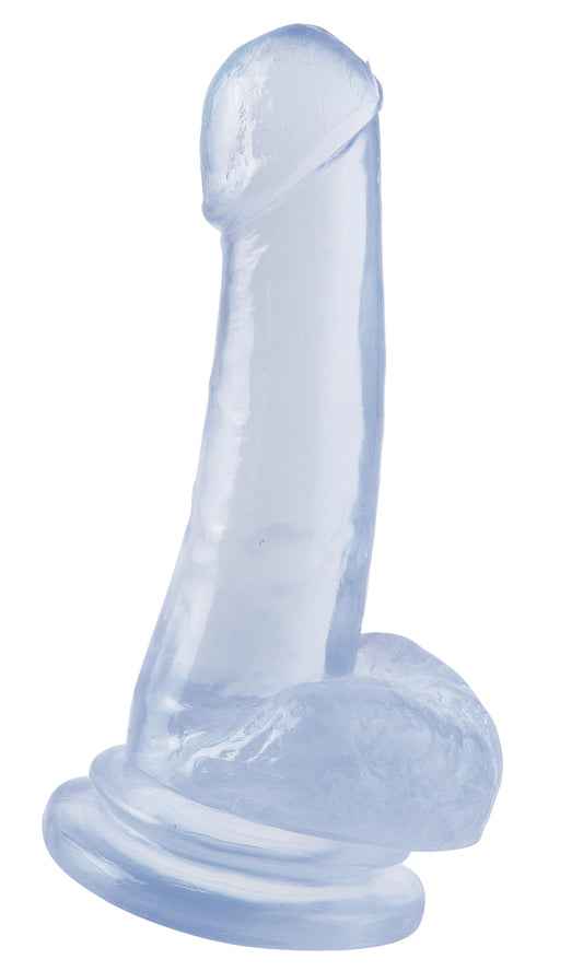 Basix Rubber Works 8 Inch Suction Cup Dong - Clear