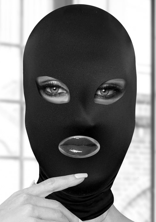 Subversion Mask With Open Mouth and Eye -  Black