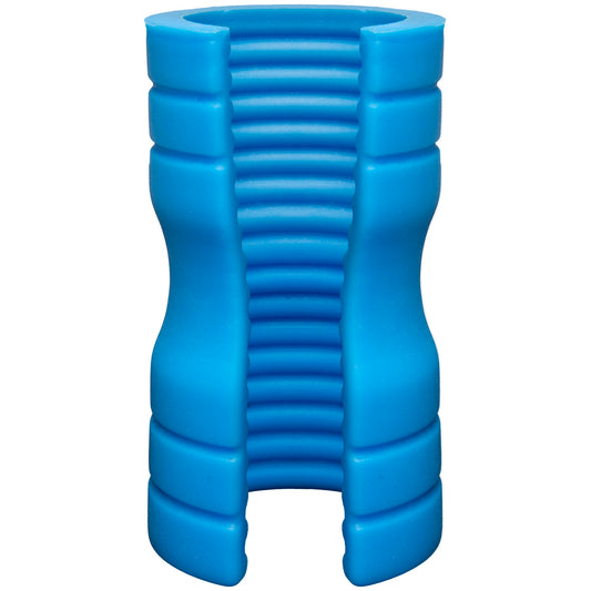 Optimale  - Truskyn  Silicone Stroker - Ribbed -  Blue