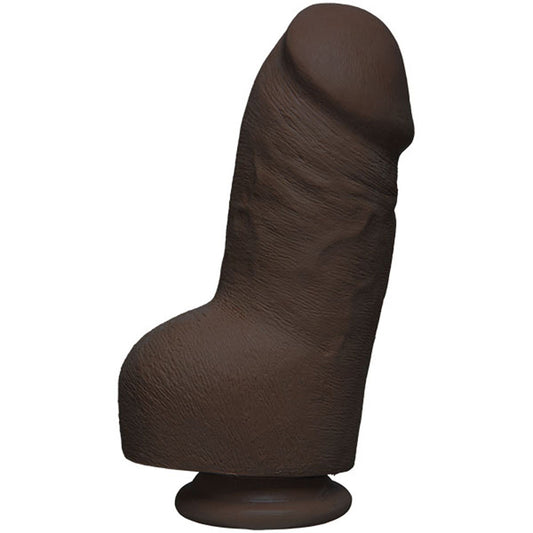 The D - Fat D - 8 Inch With Balls - Ultraskyn -  Chocolate