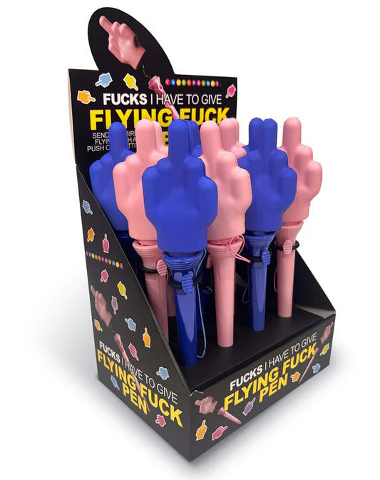 Fucks I Have to Give, Flying Fuck Pen - Display of 12ct