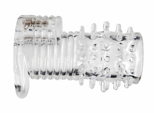 Clear Sensations Vibrating Textured Sleeve