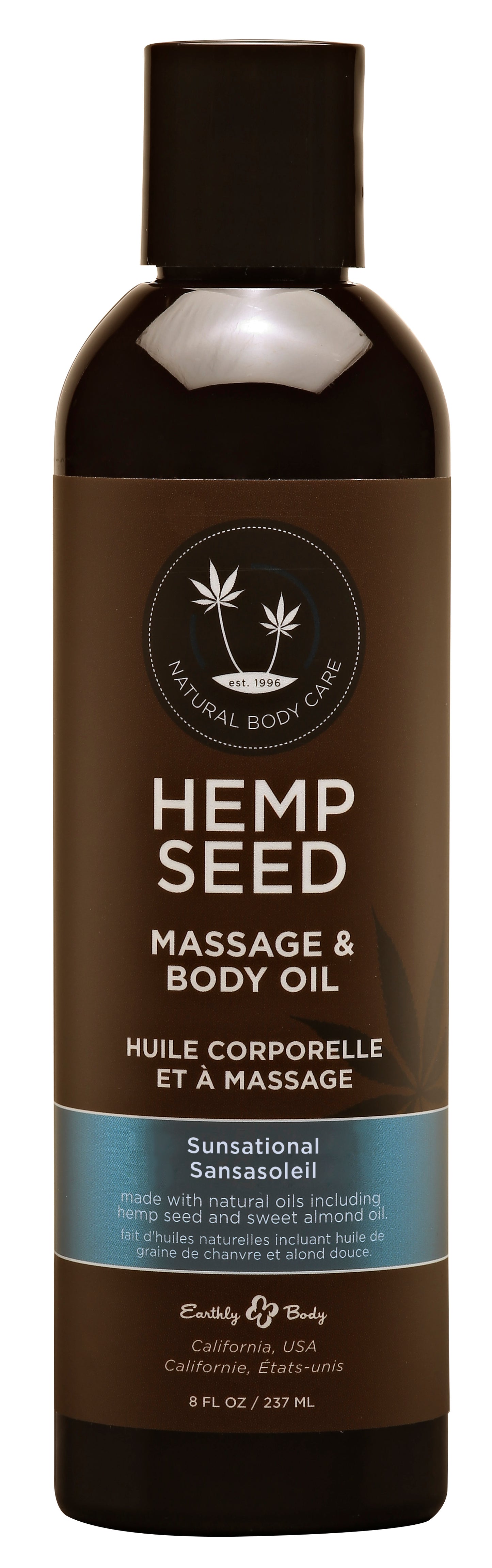 Hemp Seed Massage and Body Oil - Sunsational - 8 Fl. Oz./ 237 ml