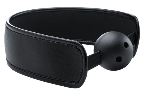 Brace Ball Gag W / Stretchable Strap - Black