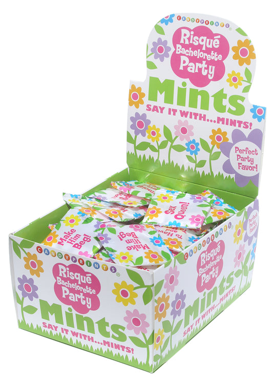 Risque Bachelorette Mints - 100 Piece P.O.P. Display - 3.1g Bags