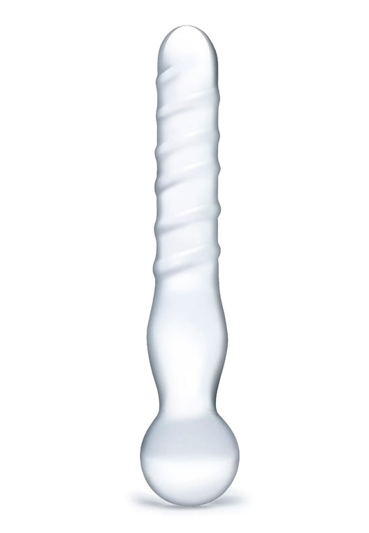 Joystick Clear Glass Dildo