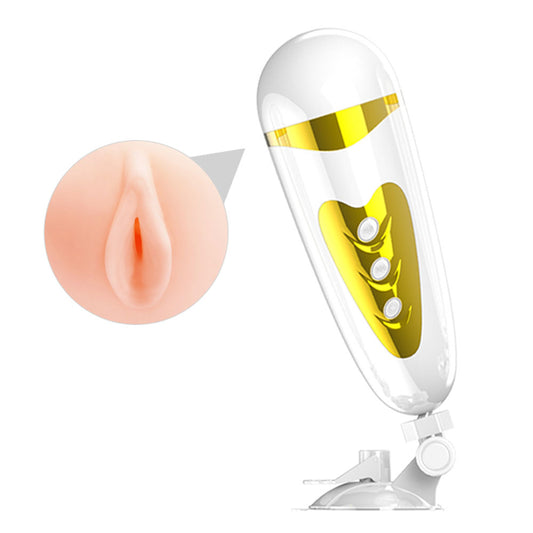 Pretty Love Sally - Vagina - White/ Gold