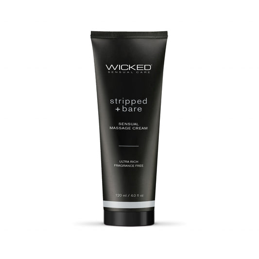 Stripped and Bare - Unscented Sensual Massage Cream - 4 Oz