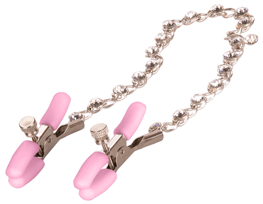 First Time Crystal Nipple Teasers - Pink