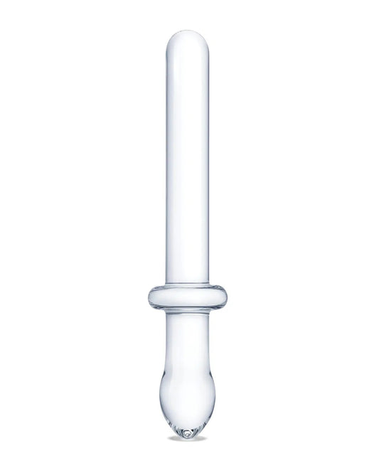 9.25 Inch Classic Smooth Dual-Ended Dildo - Clear GLAS-166