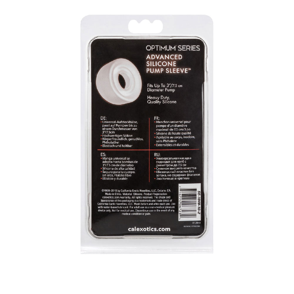 Advanced Silicone Pump Sleeve - Clear