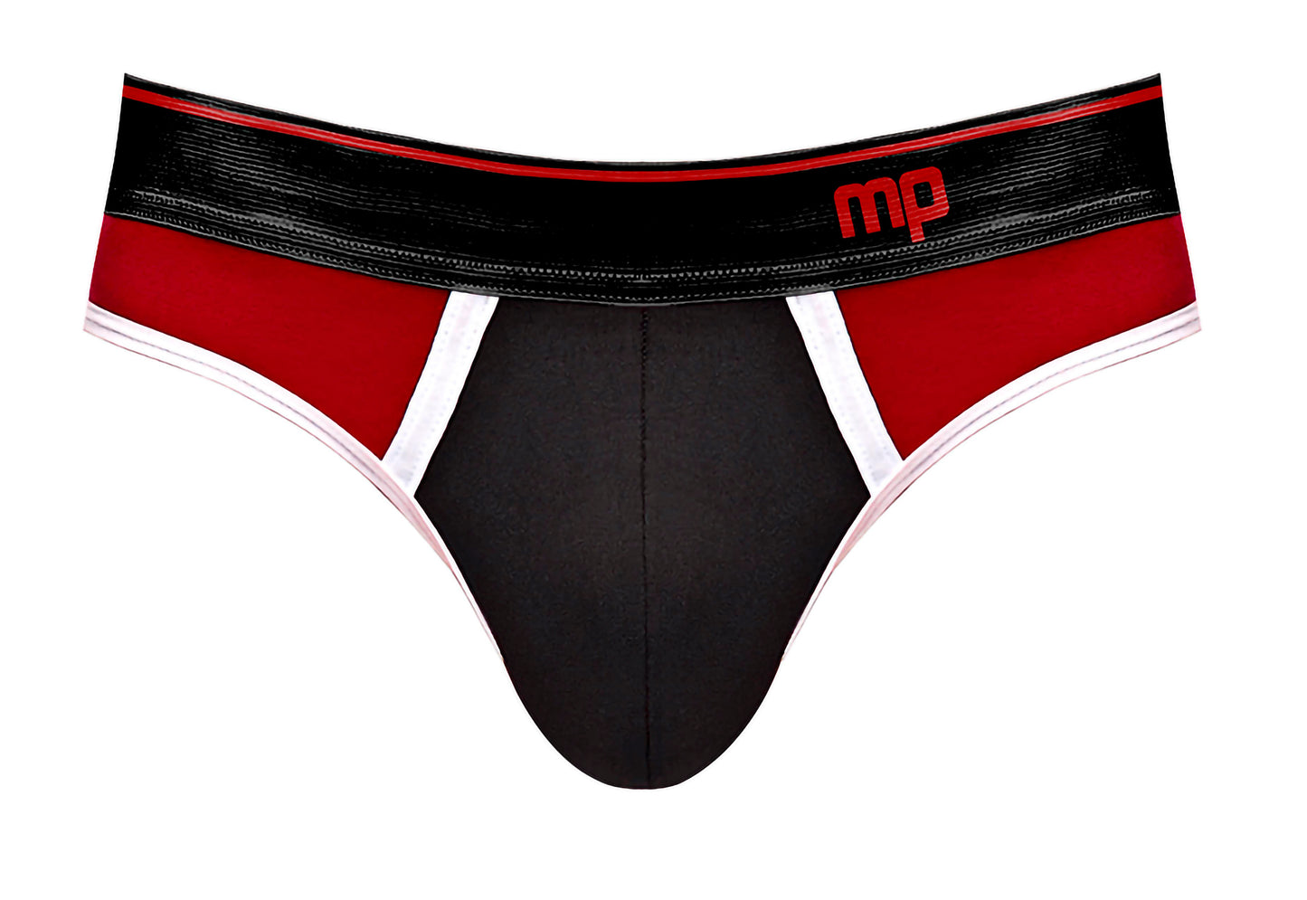 Retro Sport Panel Jock - S/ M - Black/ Red