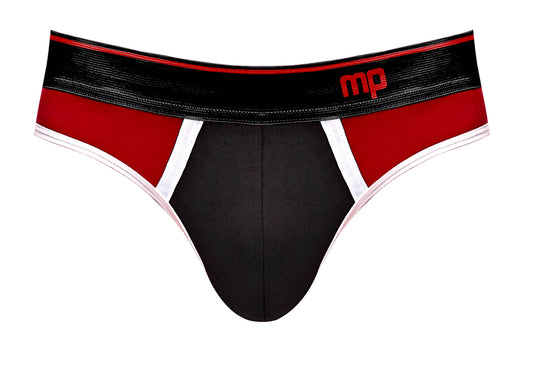 Retro Sport Panel Jock - S/ M - Black/ Red